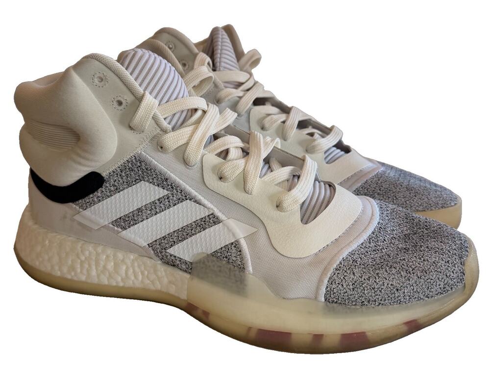 Size 12 - Adidas Marquee Boost White Grey Men's Basketball Shoes Sneakers G28978